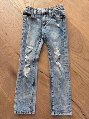 DL1961 Light Wash Distressed Kids Jeans